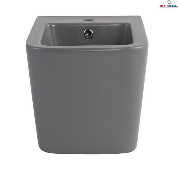 Біде підвісне Qtap Tern 520x350x330 мм, Stone grey QT17551303GSG SD00054293 фото