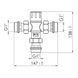 Змішувач термостатичний Thermo Alliance Forte 1" SF010W25 SD00039982 фото 3