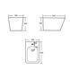 Біде підвісне Qtap Tern 520x350x330 мм, Stone grey QT17551303GSG SD00054293 фото 2