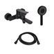 Комплект Qtap Slavonice Black Matt: Змішувач QTSLA259BLM45918 + Шланг QTHADPVCSQ160B + Лійка QTRUC125BLM45951 SD00054151 фото 1