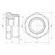 Футорка Thermo Alliance Forte 1"х1/2" ЗВ SF3742515 SD00002747 фото 1