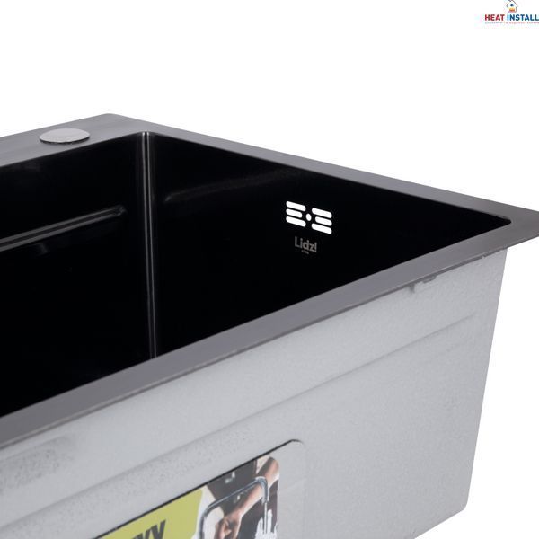 Lidz Handmade H7545B Мийка для кухні інтегрована Decor Black PVD Honeycomb 3,0/1,0 мм LDH7545BDECPVD48373 SD00054497 фото