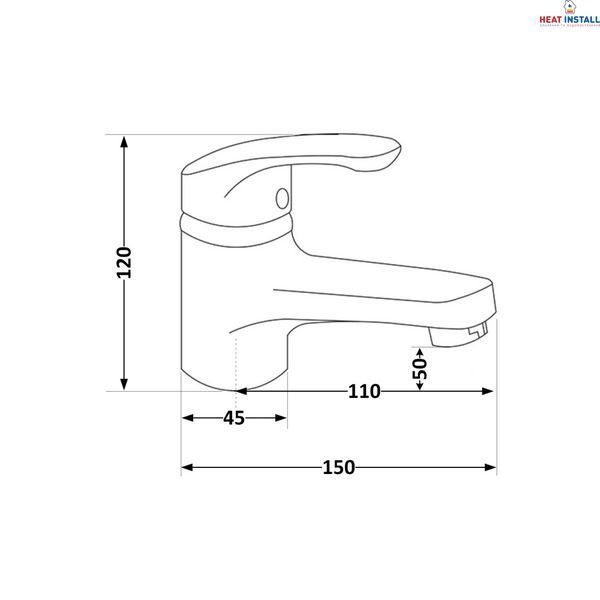 Змішувач для раковини Brinex 36W 001 SD00035688 фото