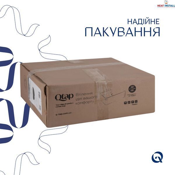 Раковина-чаша Qtap Kolibri 400x400x140 Matt black QT10112144MBMBN SD00052883 фото