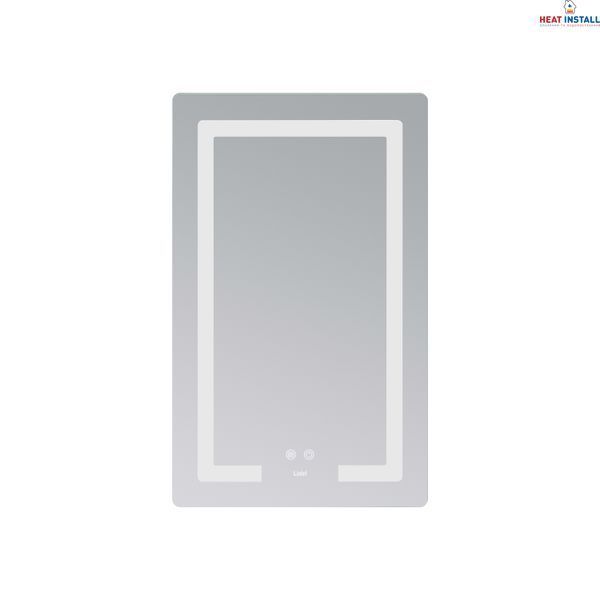 Дзеркало Lidz Kubis (KU2) 500х800 з LED-підсвічуванням Touch, з антизапотіванням, з димером, рег. яскравості LD78LF936508048448 SD00054572 фото