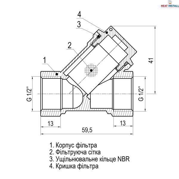 Фільтр грубого очищення SELBA 1/2&Prime; SL1512 000010258 фото