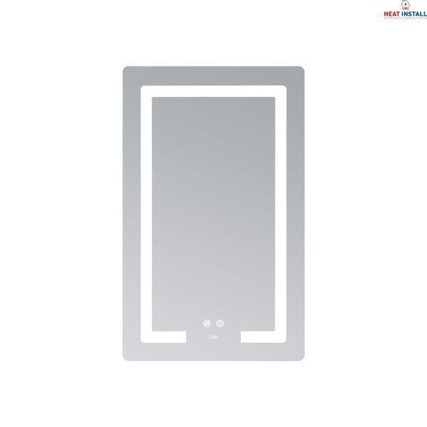 Дзеркало Lidz Kubis (KU2) 500х800 з LED-підсвічуванням Touch, з антизапотіванням, з димером, рег. яскравості LD78LF936508048448 SD00054572 фото