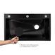 Lidz Handmade H7545B Мийка для кухні інтегрована Decor Black PVD Honeycomb 3,0/1,0 мм LDH7545BDECPVD48373 SD00054497 фото 4