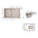 Кухонна мийка Lidz 790x495/230 MAR-07 (LIDZMAR07790495230) SD00039804 фото 8