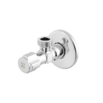 Кран приладовий кутовий Raftec Silver ABS four ribs handle 1/2" VFE0101 99363 фото