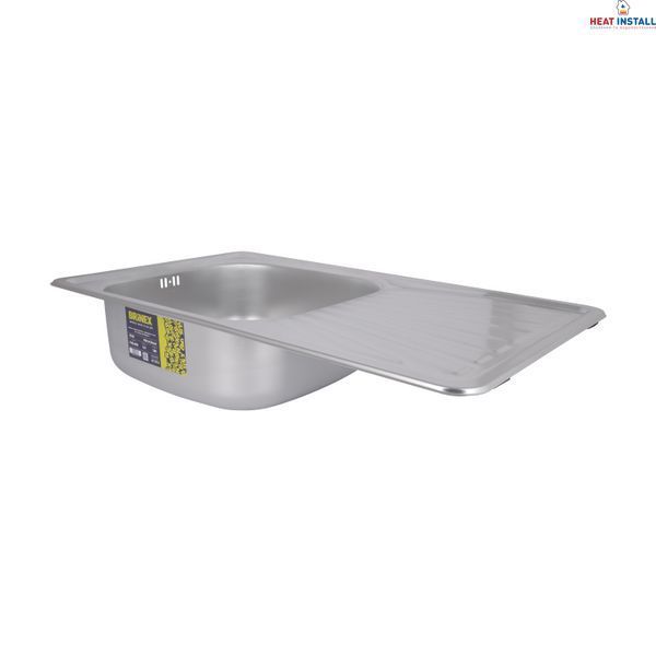 Кухонна мийка Brinex 7848 0,8 мм Micro Decor (BRIN7848MDEC08) SD00054098 фото