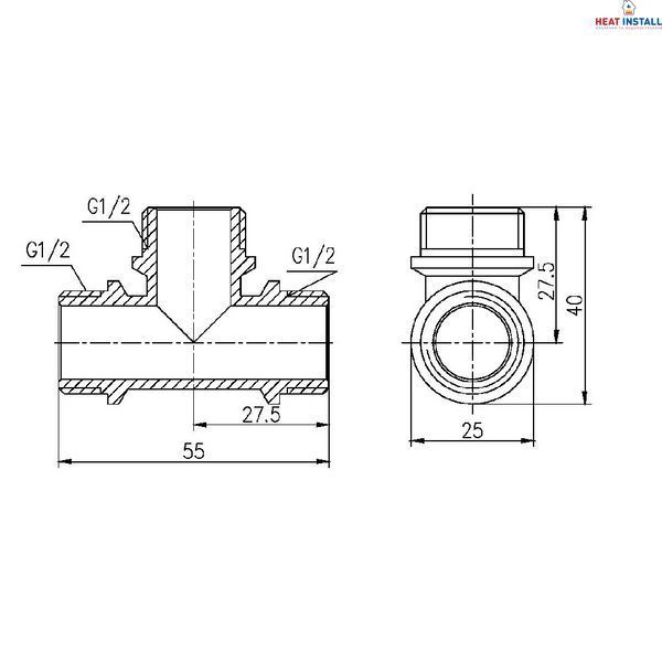 Трійник Thermo Alliance Forte 1/2" ЗЗ SF36715 SD00002666 фото