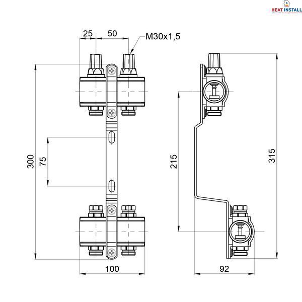 Колектор Thermo Alliance Forte 1" 2 виходи SF002W2 SD00039962 фото