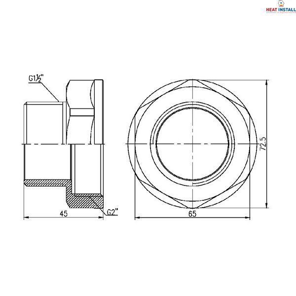 Перехід Thermo Alliance Forte 2"х1" 1/2 ВЗ SF3605040 SD00002601 фото