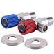 !!Набір кранів кутових кераміка SOLOMON EXCLUSIVE 1/2&Prime;X1/2&Prime; 9889 RED/BLUE (1уп.) 000025175 фото 2