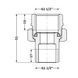 Згін-американка Thermo Alliance Base 1&nbsp;1/2"ВЗ нікель, прямий SD190W40 SD00008315 фото 2