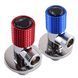 !!Набір кранів кутових кераміка SOLOMON EXCLUSIVE 1/2&Prime;X1/2&Prime; 9889 RED/BLUE (1уп.) 000025175 фото 5