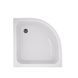 Душова кабіна Latwa SC80x80.SAT.MID.FR полукругла, скло Frost 4 мм + Душовий піддон KAPIELKA ST80x80x26, з панеллю Lidz SD00050785 фото 7