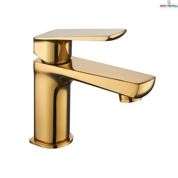 Змішувач для умивальника TOPAZ LEXI TL- 21201-H57-AU cartridge D25 золото PVD 000019547 фото