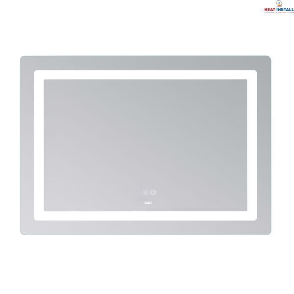 Дзеркало Lidz Kubis (KU2) 1000х800 з LED-підсвічуванням Touch, з антизапотіванням, з димером, рег. яскравості LD78LF6141008048450 SD00054574 фото