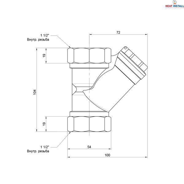 Фільтр SD Forte 1" 1/2 для води SF124W40 SD00010254 фото