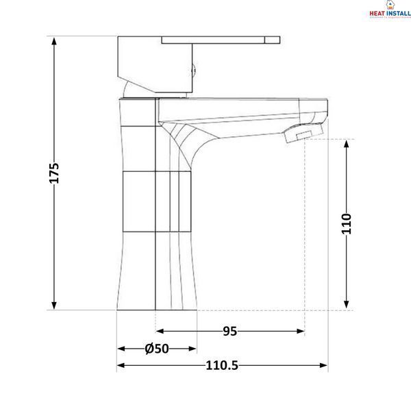 Змішувач для раковини Brinex 37W 001 SD00035698 фото