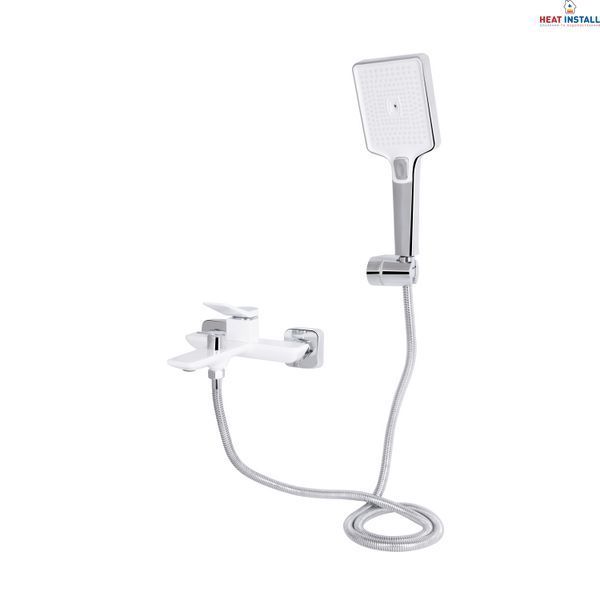 Змішувач для ванни Qtap Presto (з душовим гарнітуром) QTPRE259CRW45579 Chrome/White SD00051703 фото