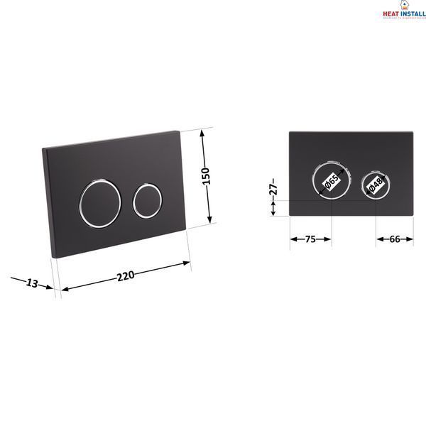 Панель змиву для унітаза Qtap Nest QT0111M11V1146MB SD00038780 фото