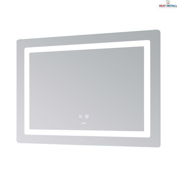 Дзеркало Lidz Kubis (KU2) 1000х800 з LED-підсвічуванням Touch, з антизапотіванням, з димером, рег. яскравості LD78LF6141008048450 SD00054574 фото