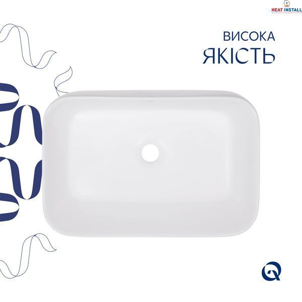 Раковина-чаша Qtap Scorpio 550х390х120 White QT14112243WN SD00052894 фото
