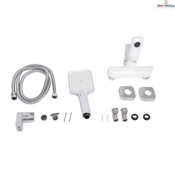 Змішувач для ванни Qtap Presto (з душовим гарнітуром) QTPRE259CRW45579 Chrome/White SD00051703 фото