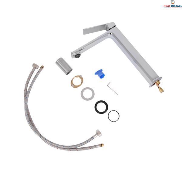 Змішувач для раковини високий Qtap Capricorn, Chrome (k26) QTCAP1060H102C48220 SD00054344 фото