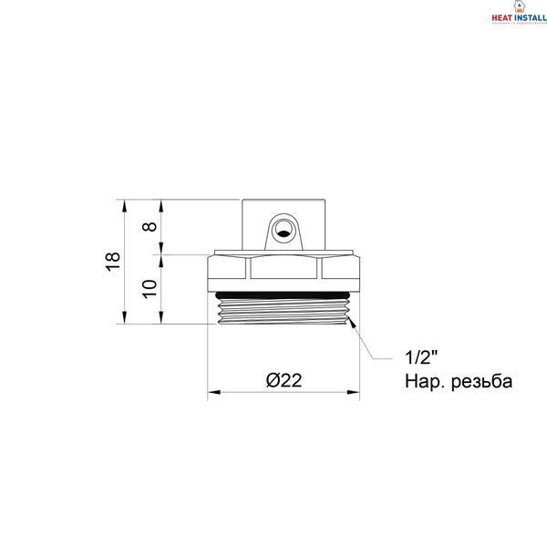 Кран Маєвського Thermo Alliance Standart 1/2" SD210W15 SD00005520 фото