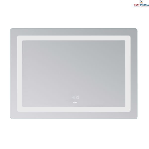 Дзеркало Lidz Kubis (KU2) 1000х800 з LED-підсвічуванням Touch, з антизапотіванням, з димером, рег. яскравості LD78LF6141008048450 SD00054574 фото