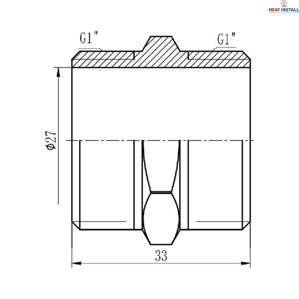 Ніпель Thermo Alliance Forte 1" SF35825 SD00002583 фото