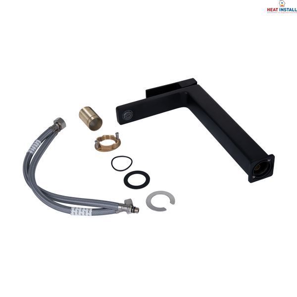 Змішувач для раковини Qtap Gemini високий QTGEM269BLM45678 Black Matt SD00051802 фото