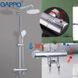 Душова система з термостатом GAPPO G2490, вилив - перемикач на лійку, хром 1034067 фото 3