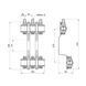 Колектор Thermo Alliance Forte 1" 3 виходи SF002W3 SD00039964 фото 3
