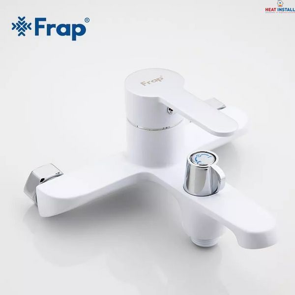Змішувач для ванни Frap F3241, білий/хром 1033659 фото