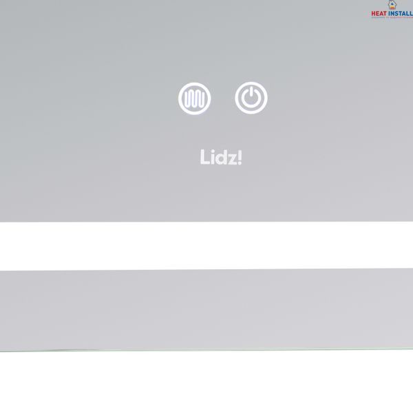 Дзеркало Lidz Kubis (KU2) 900х700 з LED-підсвічуванням Touch, з антизапотіванням, з димером, рег. яскравості LD78LF904907048452 SD00054576 фото