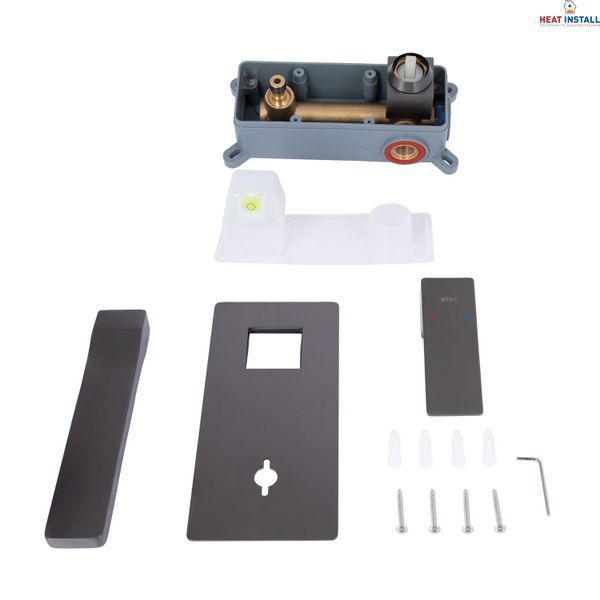 Змішувач для раковини Qtap Gemini прихованого монтажу QTGEM273GMB45695 Gunmetal Black PVD SD00051819 фото