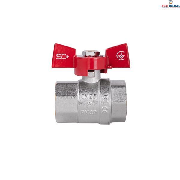 Кран кульовий Thermo Alliance Standart 1" ВР для води (метелик) SD602NW25PN40 SD00021325 фото