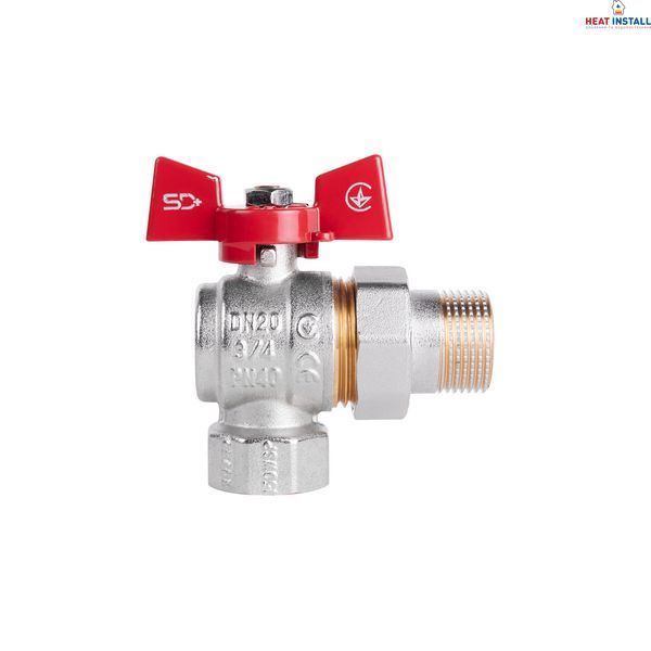Кран кульовий "Американка" Thermo Alliance Standart 3/4" ВЗ кутовий SD222NW20PN40 SD00021425 фото