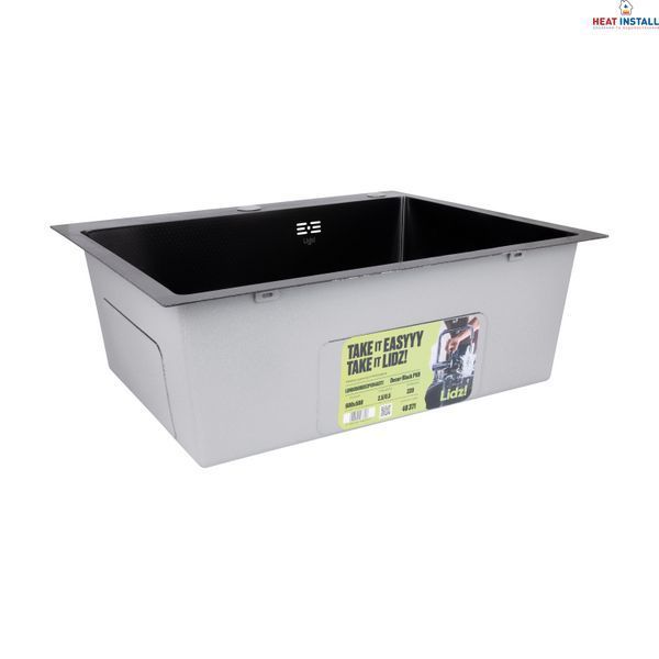 Lidz Handmade H6050HB Мийка для кухні інтегрована Decor Black PVD Honeycomb 2,5/0,5 мм LDH6050BDECPVD48371 SD00054495 фото