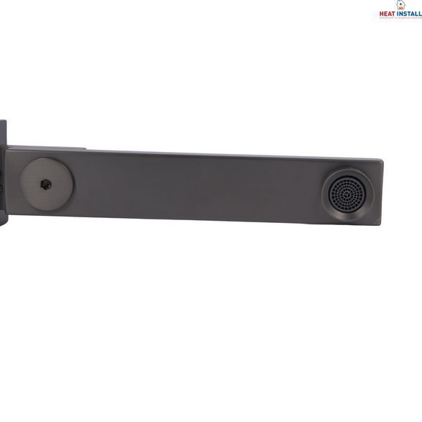 Вилив Qtap (59,4x59,4x247) для душової системи прихованого монтажу Gemini Gunmetal Black PVD QTGEM594594247GMB50130 SD00056254 фото