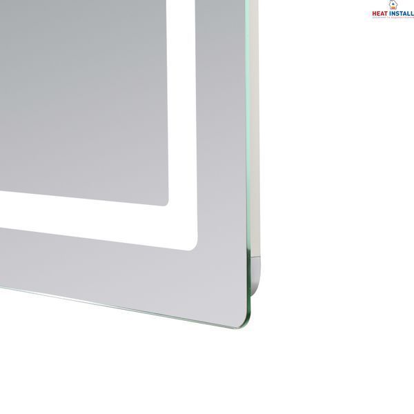 Дзеркало Lidz Kubis (KU2) 900х700 з LED-підсвічуванням Touch, з антизапотіванням, з димером, рег. яскравості LD78LF904907048452 SD00054576 фото