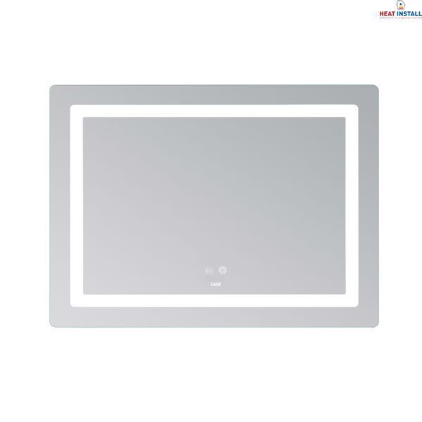 Дзеркало Lidz Kubis (KU2) 900х700 з LED-підсвічуванням Touch, з антизапотіванням, з димером, рег. яскравості LD78LF904907048452 SD00054576 фото