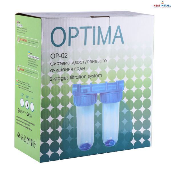Система 2-х ступеневого очищення Optima OP-02, 1&Prime; 000017192 фото