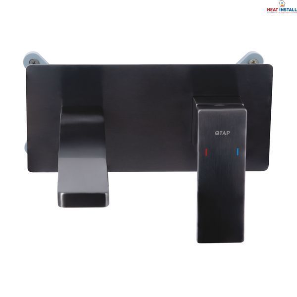 Змішувач для раковини Qtap Gemini прихованого монтажу QTGEM273GMB45695 Gunmetal Black PVD SD00051819 фото