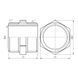 Ніпель Thermo Alliance Forte 1" посилений SF35825R SD00028901 фото 2